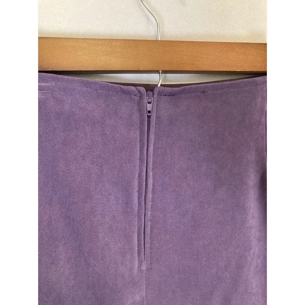 Whimsigoth Whos‎ Tracy by Tracy Evans Women 18 Purple Faux Suede Mini Skirt Plum